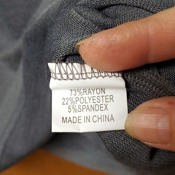 Tickled teal Women’s Grey Side Tie Sweater, Size Medium - Picture 3 of 4